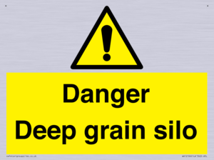 Danger Deep grain silo